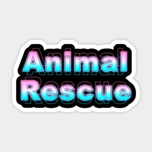 Animal Rescue Sticker